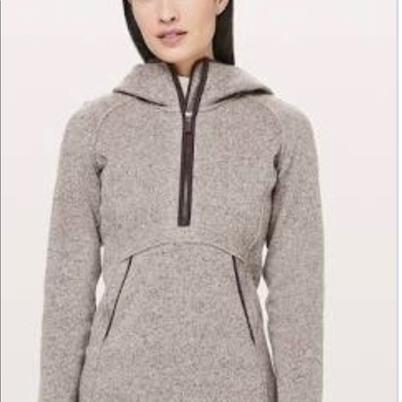 lululemon athletica Tops - Lululemon Fleece & Thank you hoodie size 4